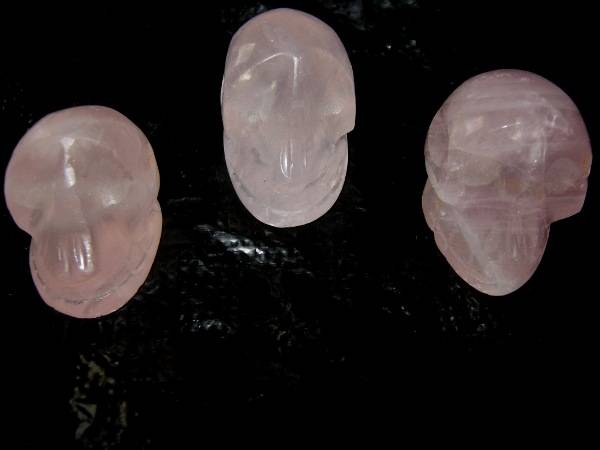 Rose Quartz Skulls